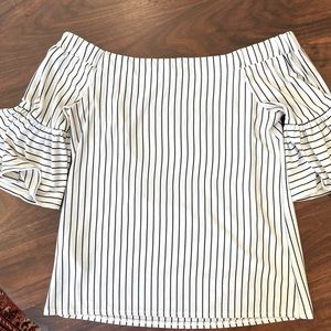 Banana Republic Off-the-shoulder striped top